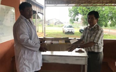 Socfin Cambodia donated supplies to the Public Health Center in Bousra
